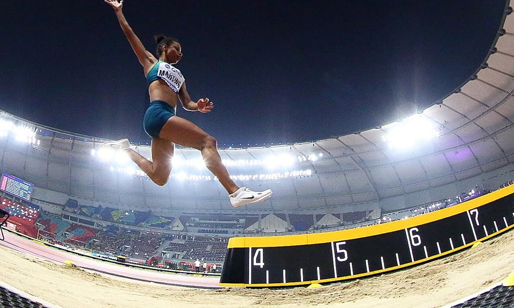Eliane Martins, no Mundial de Atletismo
