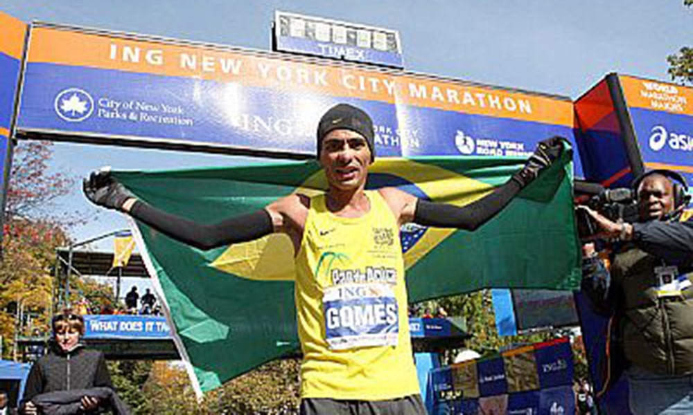 Marilson Gomes, no Hall da Fama da Maratona de Nova York - pandemia
