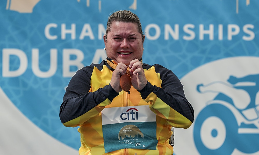 Beth Gomes e seu ouro no Mundial de Atletismo Paralímpico de Dubai