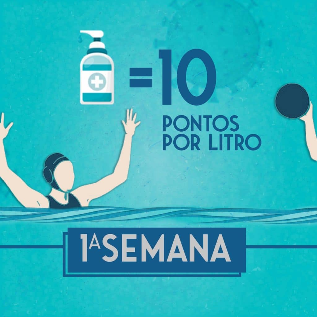 Cada semana o produto arrecadado dará pontos na campanha da Polo Aquático Brasil