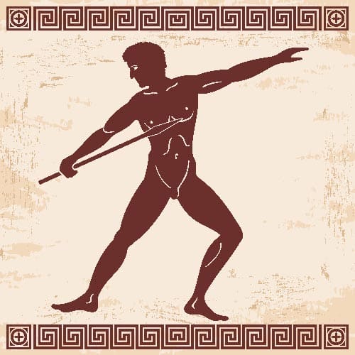 modalidades dos jogos olímpicos da grécia antiga - lançamento de dardo