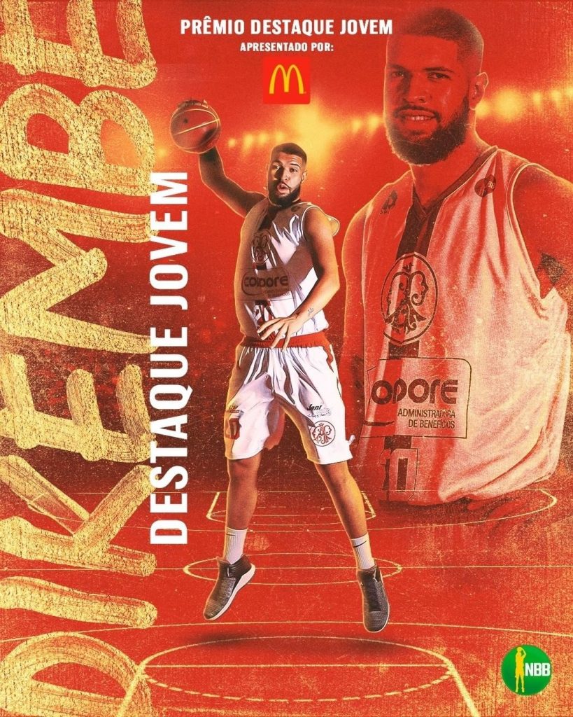 O pivô Dikembe da Silva é o novo jogador do Zopone Bauru Basket. Pelo Paulistano, o atleta foi eleito como o destaque jovem da temporada 2019/20 do NBB