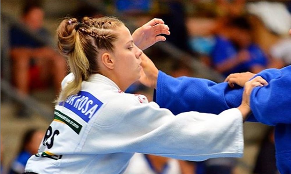 Em live com o OTD, a judoca gaúcha Duda Vaz relembrou a viagem com a seleção brasileira de judô ao Japão ao lado de Mayra Aguiar, sua referência no esporte