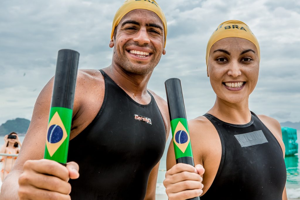 Allan do Carmo e Poliana Okimoto vão formar uma das duplas brasileiras no Desafio Elite do Rei e Rainha do Mar