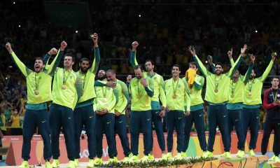 Seleção brasileira masculina de vôlei ouro na Rio-2016