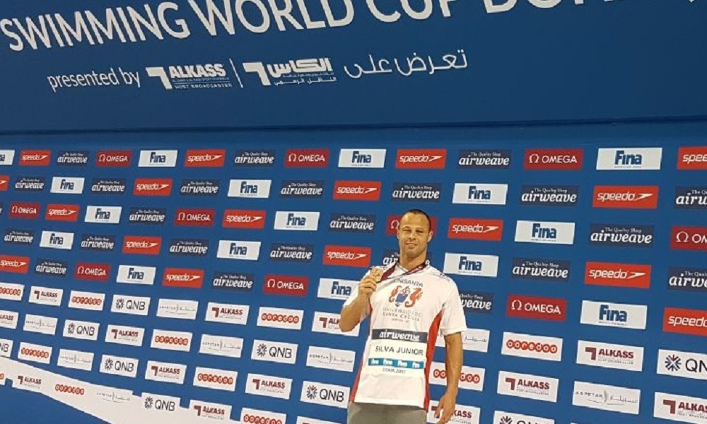 Nelson Júnior conquista bronze na Copa do Mundo de Natação.