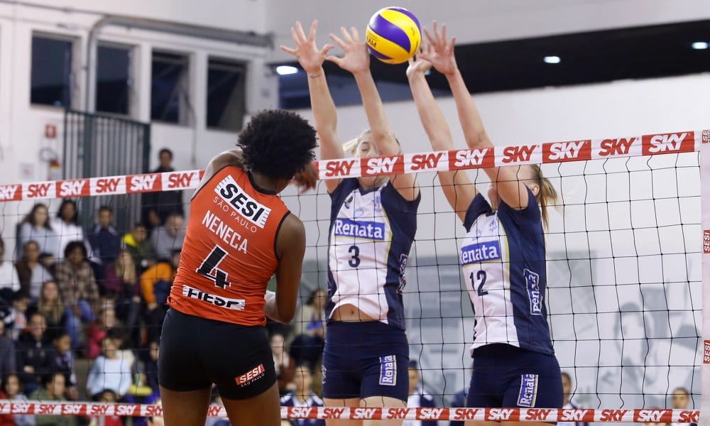 Sesi-SP recebe Sesc-RJ na estreia da Superliga feminina.