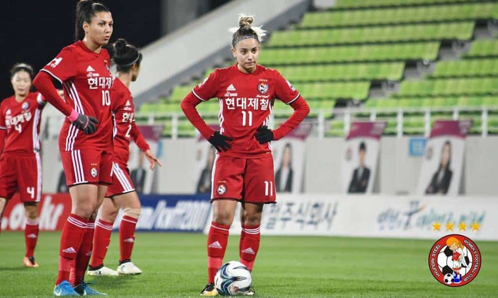 Sem gols de brasileiras, Red Angels vence no Sul-Coreano