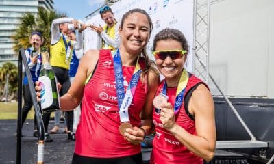 Ana Barbachan (à esquerda) Ana Luiza Barbachan Fernanda Oliveira vela Jogos Olímpicos de Tóquio 2020