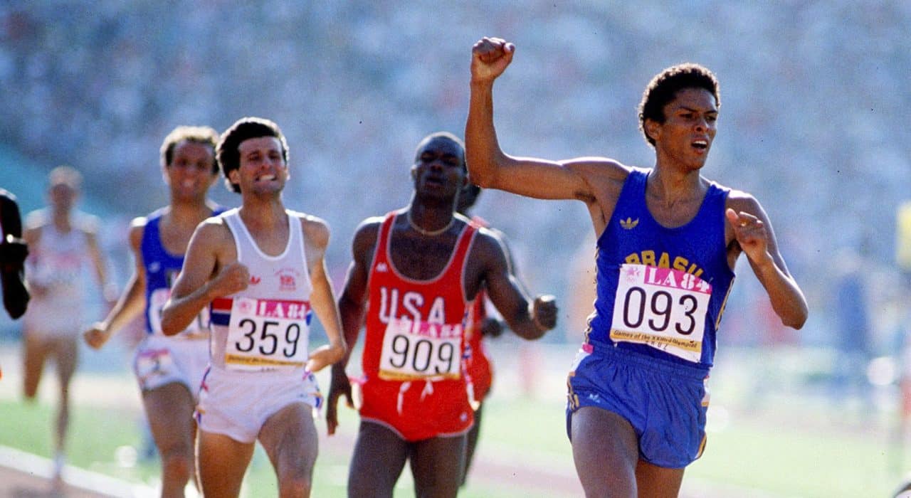 Joaquim Cruz vence os 800 m da Olimpíada de Los Angeles-1984