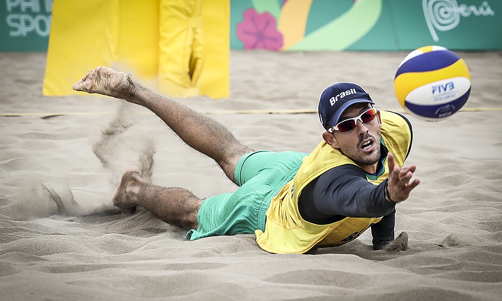 Oscar, do vôlei de praia, nos Jogos Pan-Americanos