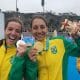 Vittória Lopes e Luisa baptista, medalhistas no triatlo dos Jogos Pan-Americanos triatlo tóquio