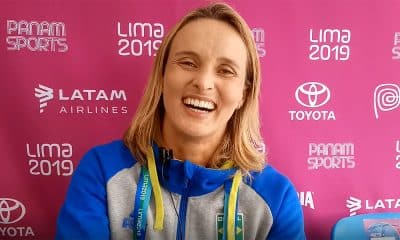 Lena Ribeiro. do surfe SUP Race, no Pan-Americano de Lima