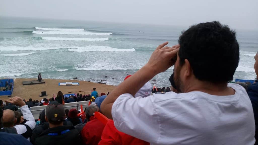 Torcida no surfe dos Jogos Pan-Americanos