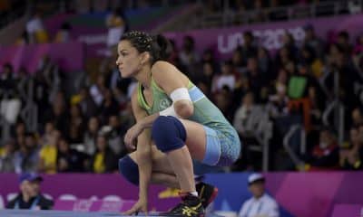 Kamila Barbosa, do wrestling, nos Jogos Pan-Americanos de Lima