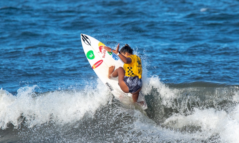 Tainá Hinckel nos Jogos Mundiais de Surfe