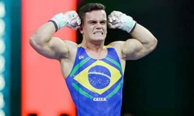 Caio Souza, da ginástica artística, equipe masculina Jogos Olímpicos de Tóquio