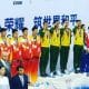 Revezamento masculino da natação garante o ouro em Wuhan, na China