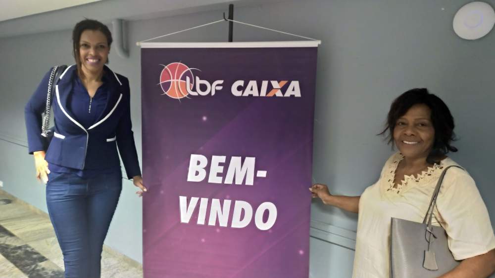 Kelly Santos e Lídia Lopes no evento da LBF