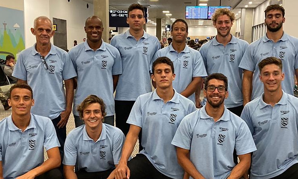 seleção brasileira que vai ao Mundial Júnior de polo aquatico no Kuwait. Assista ao vivo