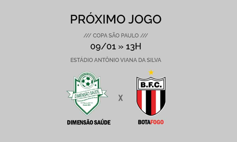 Botafogo-SP e Dimensão Saúde pela Copa São Paulo ao vivo