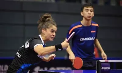 Bruna Takahashi e Vitor Ishyi no Aberto da Alemanha de tênis de mesa