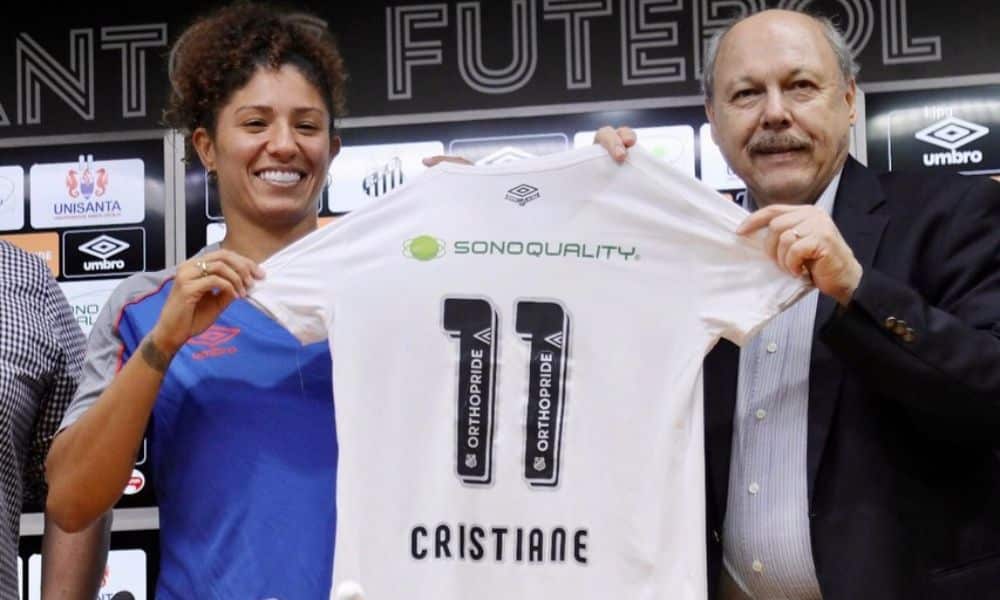 Cristiane apresentada no Santos - Foto: Pedro Ernesto Guerra Azevedo/Santos FC