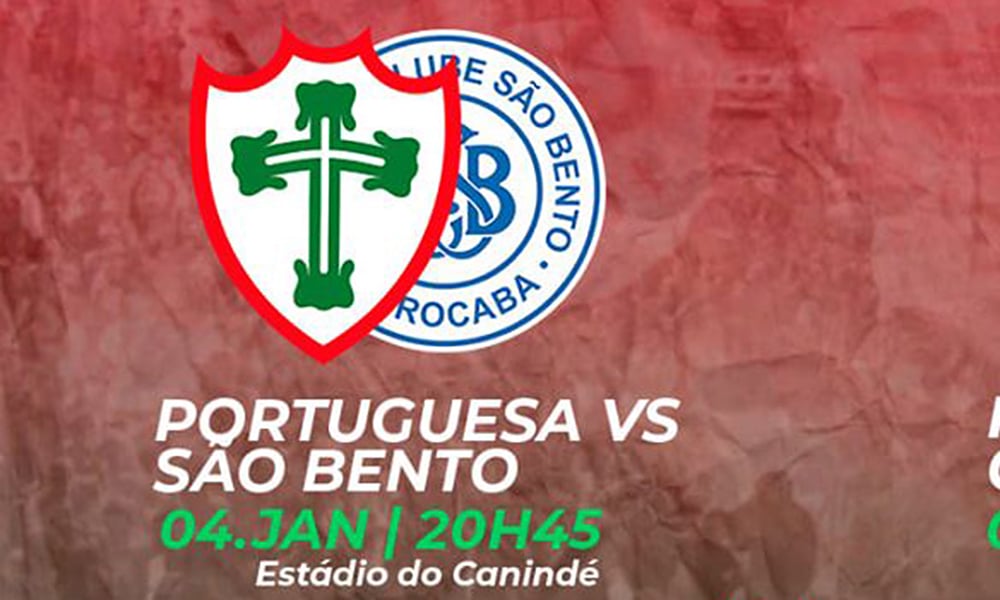 Portuguesa e São Bento pela Copa São Paulo ao vivo