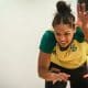 Aline Silva treina no Maria Lenk com a seleção brasileira de wrestling para a seletiva olímpica de Ottawa