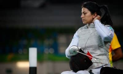 Mônica Santos esgrima em cadeira de rodas jogos paralímpicos de tóquio sabre