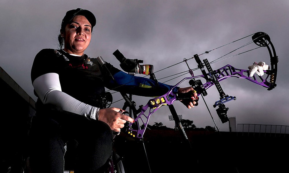 Jane Karla treina no CT Paralímpico visando o Parapan-americano de tiro com arco