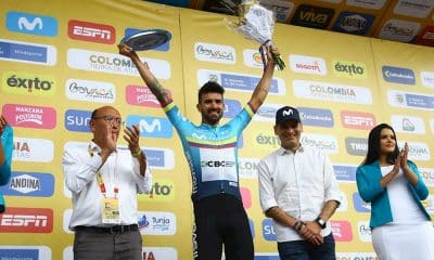 Lauro Chaman premiado como o atleta mais combativo da quarta etapa do Tour Colombia