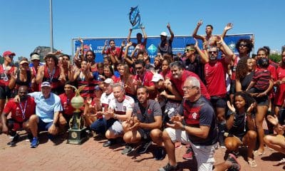 Flamengo comemora vitória na primeira etapa do Campeonato Carioca de Remo 2020 - FRERJ