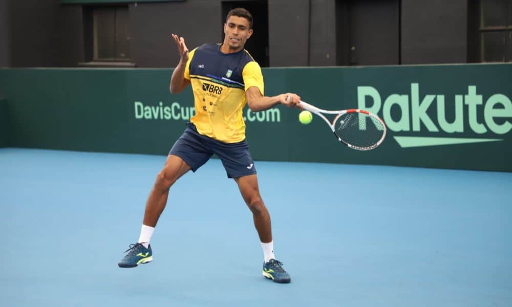 Thiago Monteiro faz parte da seleção que enfrentará a Austrália na Copa Davis (Foto: Lucas Balduino, CBT))