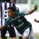 Atacante Giovani foi o destaque da partida, com três gols marcador (Foto: Divulgação/Palmeiras)