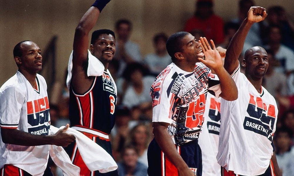 Michael Jordan com o Dream Team leiloada