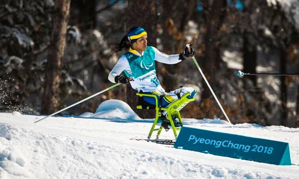 Aline Rocha, primeira brasileira a disputar os Jogos Paralímpicos de Inverno, na modalidade esqui cross-country.. - Marcio RodriguesMPIXCPBDireitos Reservados