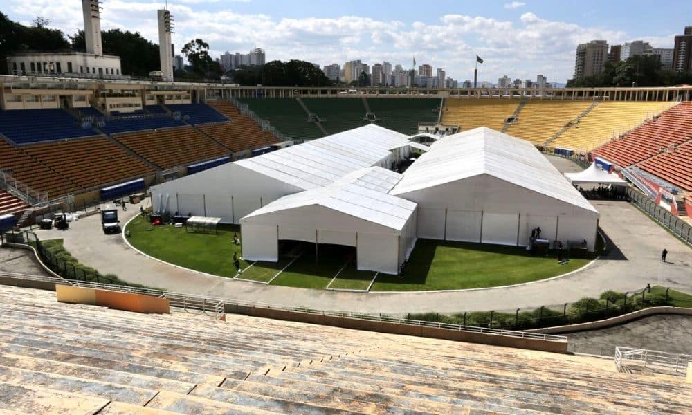 Além do estádio, o complexo esportivo, que já foi palco dos Jogos Pan-Americanos de 1963, é aberto aos paulistanos e, hoje, atua no combate ao coronavírus