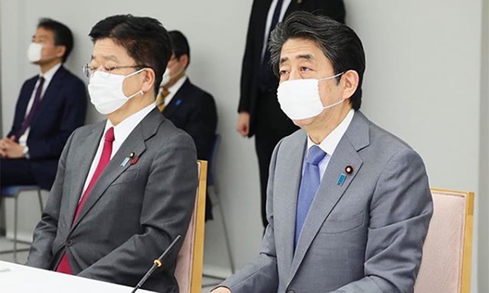 Shinzo Abe primeiro ministri japão jogos tóquio 2020 coronavírus pandemia adiamento