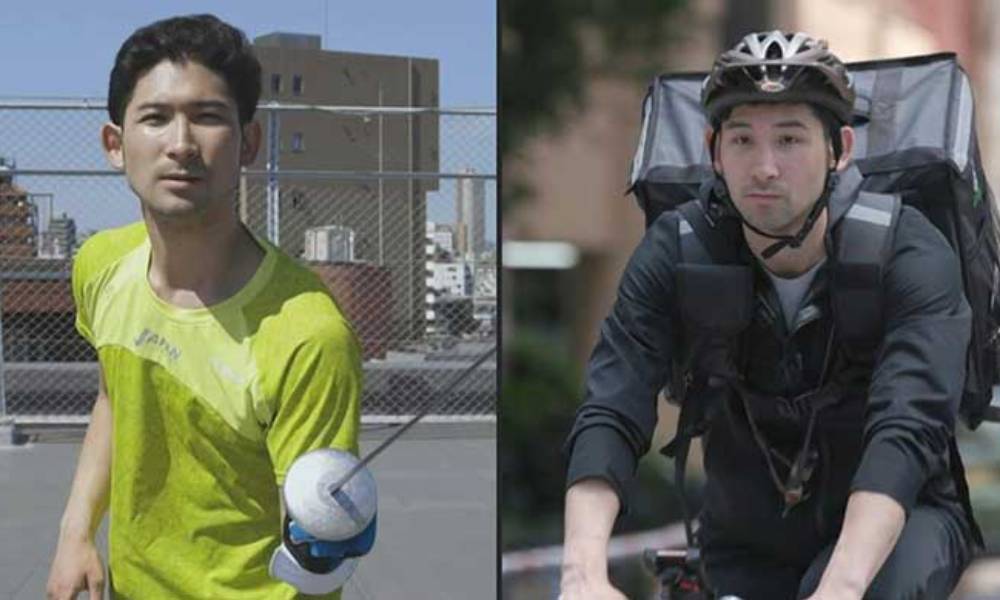 O Esgrimista japonês Ryo Miyake proporcinou uma história curiosa na pandemia. O atleta suspendeu seus patrocínios e virou Uber Eats por dinheiro extra  Jogos Olímpicos