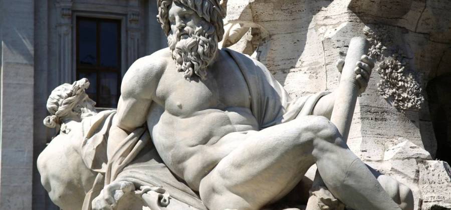 Zeus, deus que era o homenageado pelo templo em que eram premiados os vencedores dos Jogos Olímpicos da Grécia Antiga