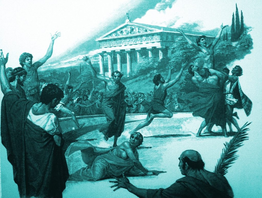 quem podia participar dos jogos olímpicos da Grécia antiga