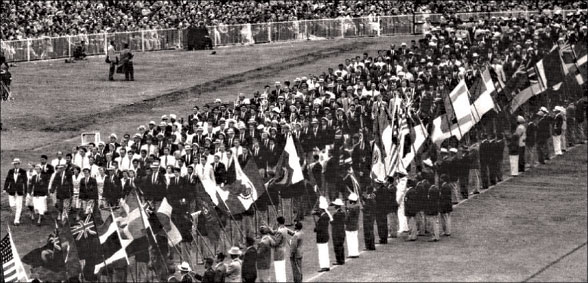 cerimônia de encerramento dos jogos olímpicos melbourne-1956