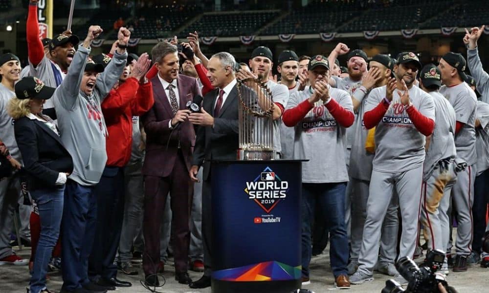 Washinton Nationals, do brasileiro Yan Gomes, atual campeão da World Series 2019  MLB pandemia