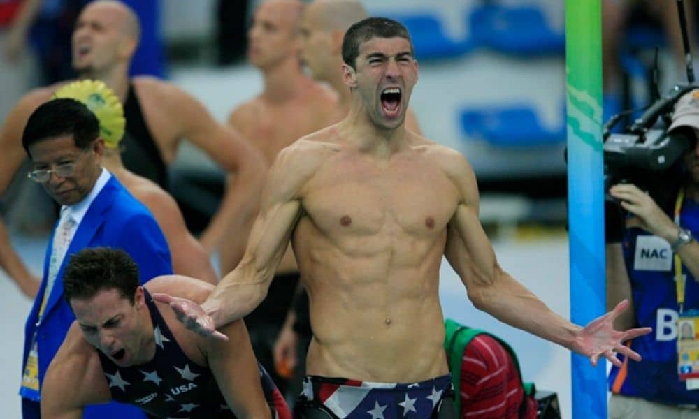 Michael Phelps recordista de medalhas de ouro numa única edição dos  Pequim-2008 -4 x 200m livre masculino - Natação - Jogos Olímpicos Tóquio 2020 