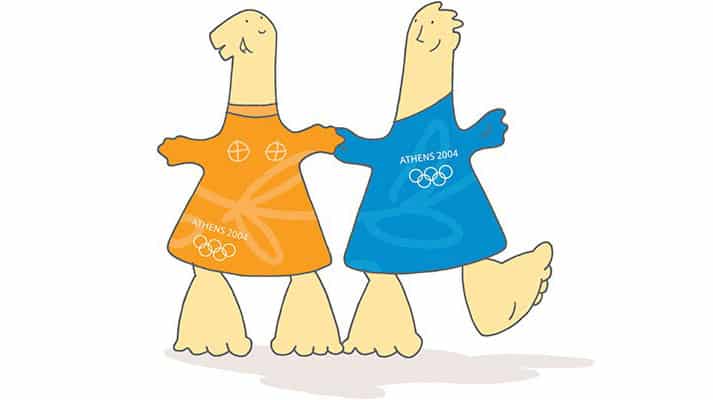 mascote dos jogos olímpicos 2004