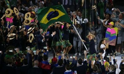 braisl entra na cerimônia de abertura dos jogos olímpicos rio-2016