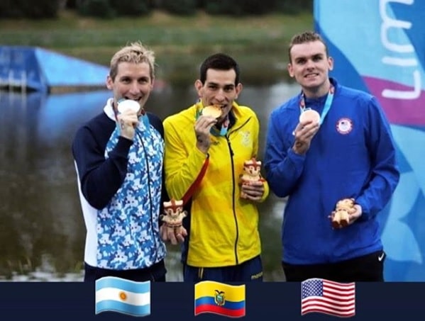 pódio maratona aquática lima-2019 bertola colonese bronze