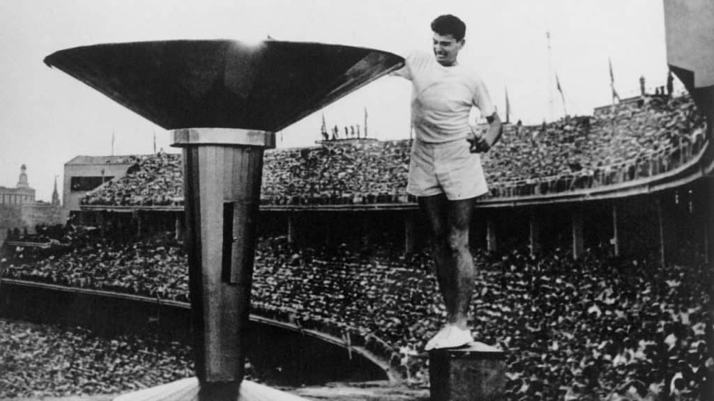 pira olímpica 1956