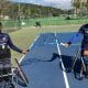 Atletas tênis em cadeira de rodas voltam aos treinos